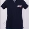 Мъжка макси блуза с якичка NEW YORK /2XL-8XL/-тъмносиньо-код 22302-1