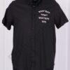 Модерна мъжка риза с надпис-черно-/2XL-8XL/-код 22364