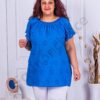 Лятна макси туника с нежна английска бродерия-сакс-код 9221-8
