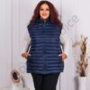 Дамска супер макси олекотена грейка с качулка /9XL-13XL/-синьо-код 2325-3