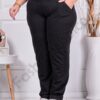 Дамски супер макси спортен панталон с еластан в черно/5XL-9XL/-код 036