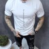 Mъжка тениска с щампа Los Angeles-бяло-код 1199-1