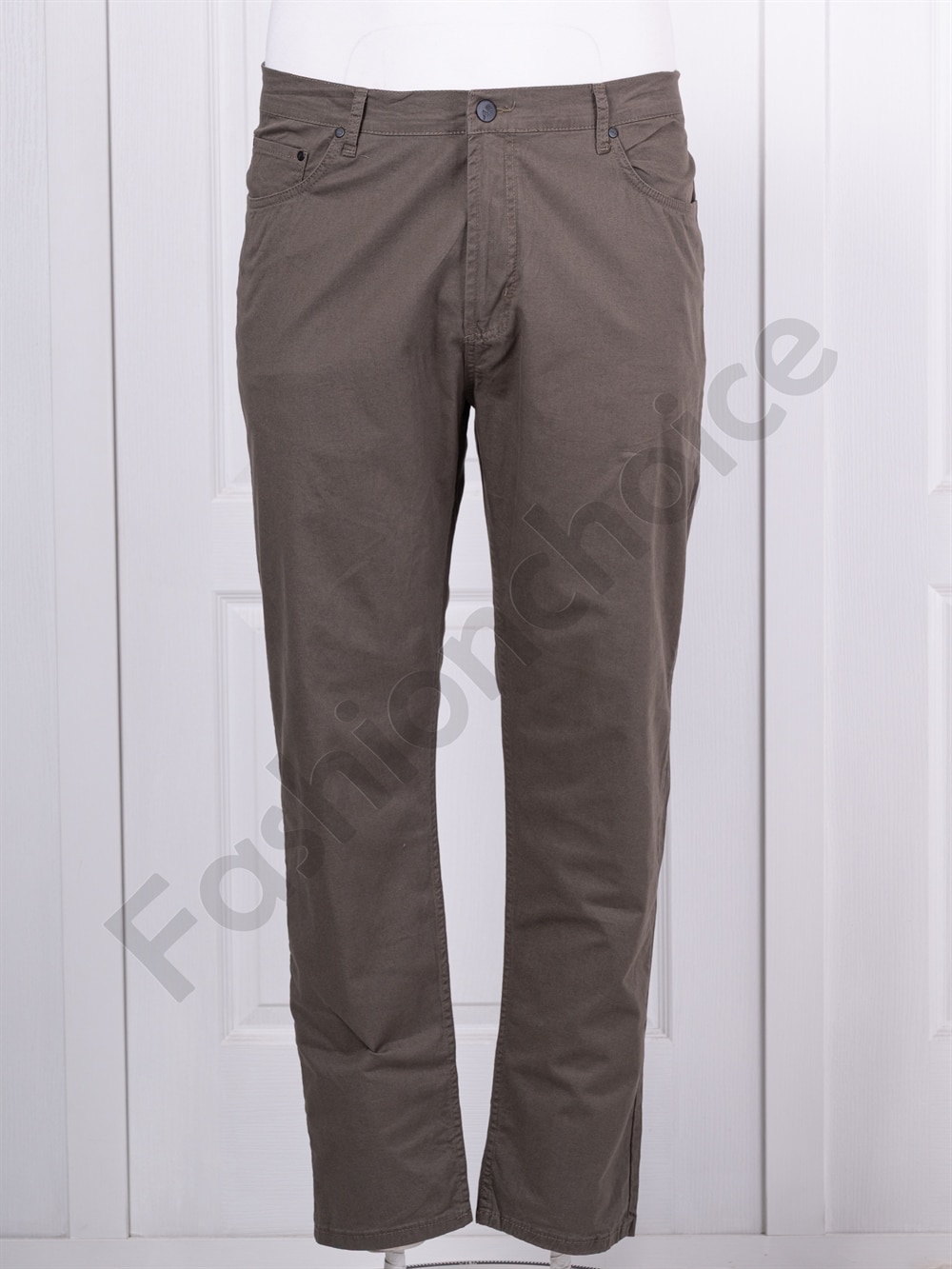 Елегантен мъжки макси панталон /56-74/-каки-код 20902-3