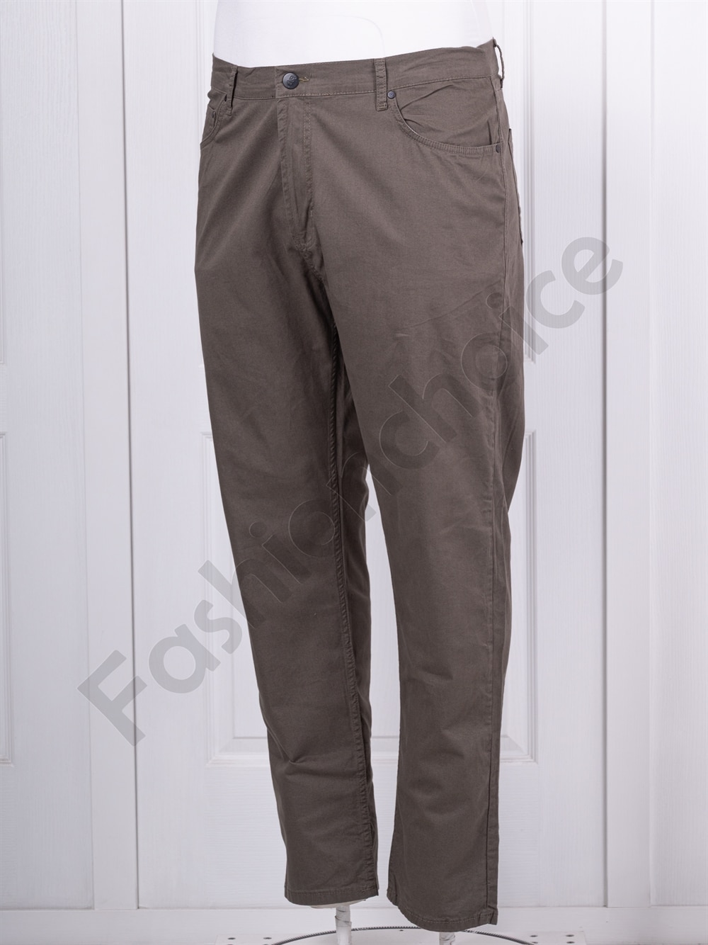 Елегантен мъжки макси панталон /56-74/-каки-код 20902-3