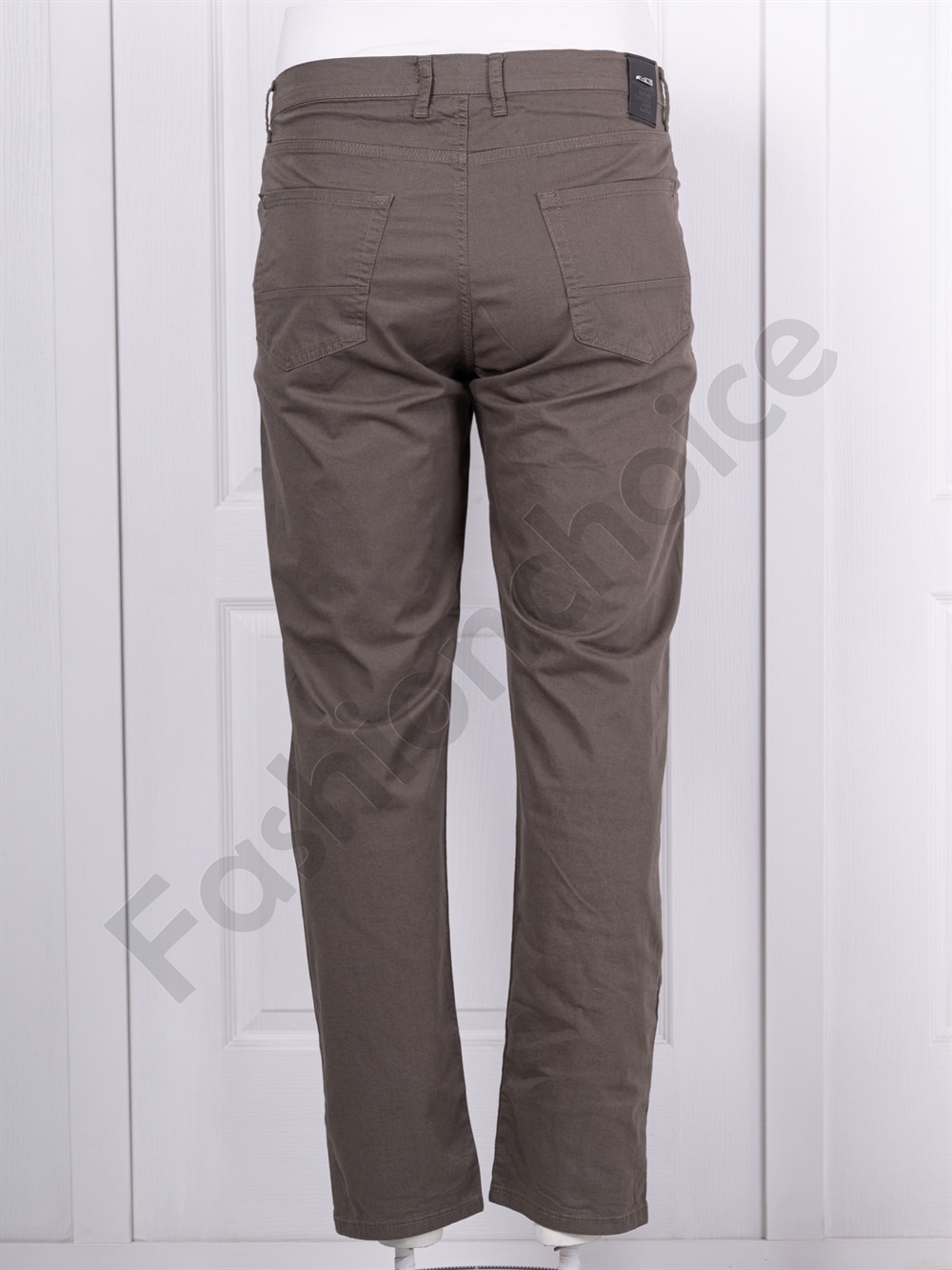 Елегантен мъжки макси панталон /56-74/-каки-код 20902-3