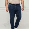 Мъжки макси дънки в тъмносин деним с еластан/58-74/-код 24900-2