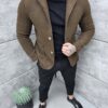Зимно мъжко спортно-елегантно сако-кафяво-код 2512-1