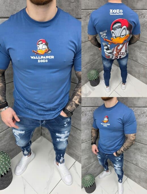Mъжка тениска с щампа Donald Duck гангстер-парламент-код 2027-1