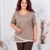 Стилна макси туника с апликация от камъчета Luxury Fashion-мока-код 1273-1