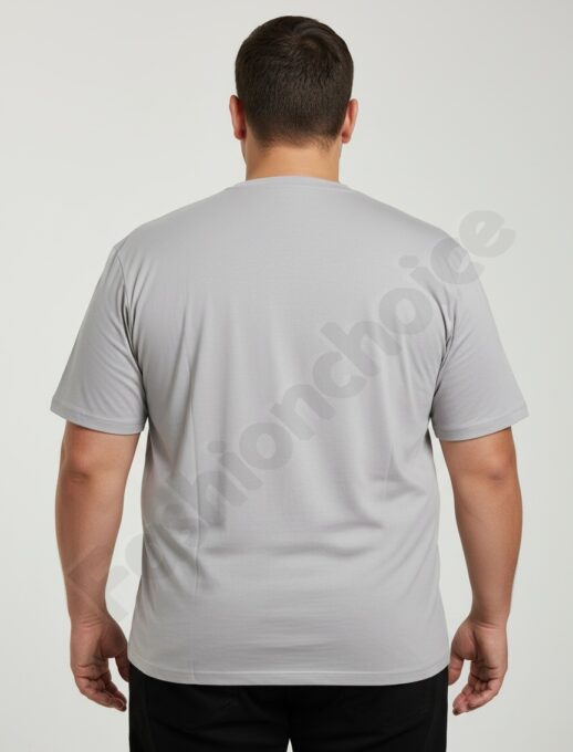 Мъжка макси тениска с надпис ICON /4XL-10XL/-сиво-код 26107-2