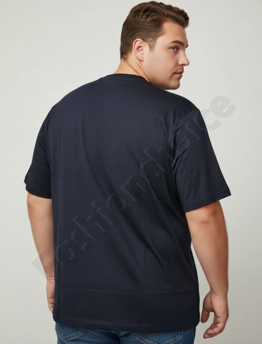 Мъжка макси тениска с екзотична щампа Relax Time /4XL-10XL/-тъмносиньо-код 26109-3