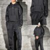 Мъжки спортен комплект с худи и метални ципове STYLE DESIGN-черно-код 6660